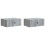 VidaXL vidaXL Wall-Mounted Bedside Cabinet 2 pcs Grey Sonoma Engineered Wood 1