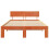 VidaXL vidaXL Bed Frame with Headboard Wax Brown 120 x 200 cm Solid Pine Wood 3