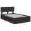 VidaXL vidaXL Bed Frame with Headboard Black 135 x 190 cm Solid Pine Wood 5