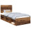 VidaXL vidaXL Bed Frame with Headboard Old Wood 75 x 190 cm Solid Pine Wood 4