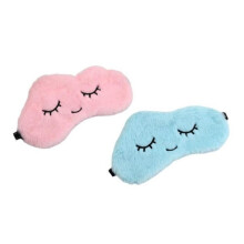 Schlafmaske – Plüsch – 3D-Wolken – Atmungsaktiv – Verstellbar – Unisex