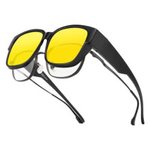 Okulary nocne z polaryzacją, ochrona antyrefleksyjna UV400 dla mężczyzn i kobiet, okulary osłaniające do jazdy samochodem i wę