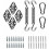 304 stainless steel shade sail fixing kit – Robust accessories for triangular fabric 1
