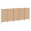 VidaXL vidaXL 5-Panel Room Divider Beige 433 x 180 cm Fabric 2