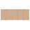 VidaXL vidaXL 5-Panel Room Divider Beige 433 x 180 cm Fabric 3