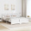 VidaXL vidaXL Bed Frame with Headboard White 200 x 200 cm Engineered Wood 4