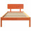 VidaXL vidaXL Bed Frame with Headboard Wax Brown 90 x 190 cm Solid Pine Wood 4