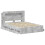 VidaXL vidaXL Bed Frame with Storage Concrete Grey 150 x 200 cm 3