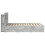 VidaXL vidaXL Bed Frame with Storage Concrete Grey 150 x 200 cm 4