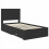 VidaXL vidaXL Bed Frame Black and Silver 90 x 200 cm Engineered Wood 5