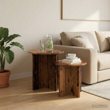 vidaXL Side Table Set 2 pcs Old Wood Engineered Wood