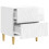 VidaXL vidaXL Bedside Table High Gloss White 43 x 34.5 x 48 cm 2
