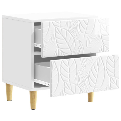 VidaXL vidaXL Bedside Table High Gloss White 43 x 34.5 x 48 cm 1
