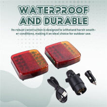 Rechargeable Wireless Magnetic Trailer Tail Light Waterproof Rear Signal Brake Lamp