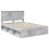 VidaXL vidaXL Bed Frame Concerte Grey 135 x 190 cm Solid Pine Wood 6
