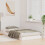 VidaXL vidaXL Bed Frame White 100 x 200 cm Solid Pine Wood 3