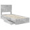 VidaXL vidaXL Storage Bed Concrete Grey 90 x 190 cm Engineered Wood 4