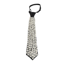Fashionforward Pearl Embellished Neck Tie For Adults With Adjustable Length And Casual Style