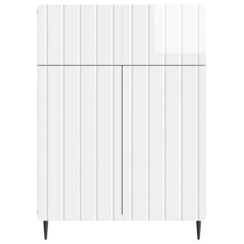 VidaXL vidaXL Sideboard High Gloss White 66 x 34.5 x 92 cm Engineered Wood 2