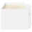 VidaXL vidaXL Loft Bed Frame with Cabinet 3 pcs White Engineered Wood 5
