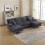 (Gray, Chenille) GOMYWAY U-Shaped Sectional Sofa Set 4