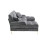 (Gray, Chenille) GOMYWAY U-Shaped Sectional Sofa Set 15