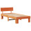 VidaXL vidaXL Bed Frame with Headboard Wax Brown 90 x 190 cm Solid Pine Wood 4