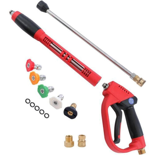 Πιστόλι πλυστικού υψηλής πίεσης 5000 PSI με 5 άκρα ακροφυσίου, ανταλλακτ 1