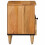 VidaXL vidaXL Bedside Cabinet 2 pcs Natural 40 x 33 x 46 cm Solid Mango Wood 4