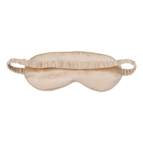 Schlafmaske aus Seide, reine Baumwolle – Champagner 2