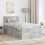 VidaXL vidaXL Bed Frame Concrete Grey 75 x 190 cm Engineered Wood 4