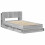 VidaXL vidaXL Bed Frame with Storage Grey Sonoma 75 x 190 cm Engineered Wood 5
