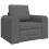 VidaXL vidaXL Folding Sofa Bed Dark Grey 98 x 71 x 83 cm Fabric 2