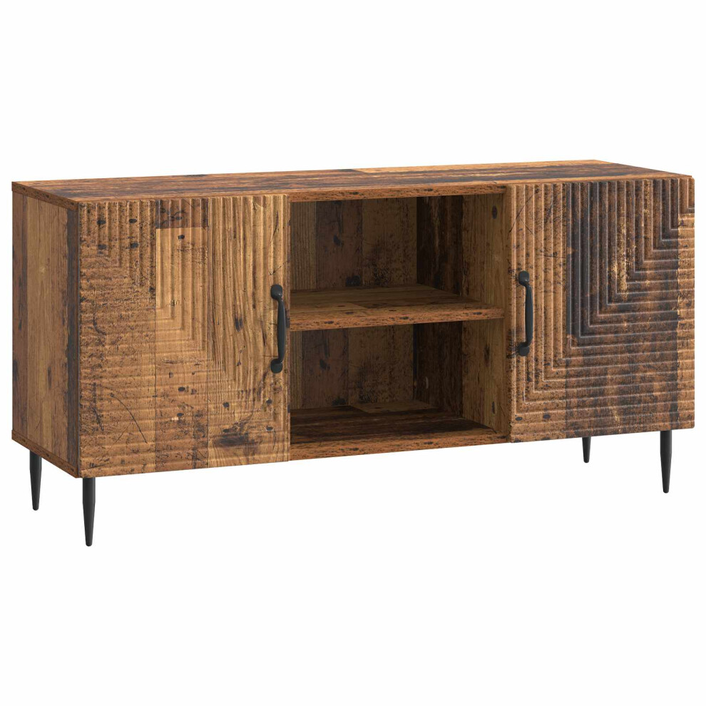 Vidaxl Tv Cabinet Old Wood 102 X 34.5 X 50 Cm Engineered Wood