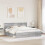 VidaXL vidaXL Bed Frame Grey Sonoma 200 x 200 cm Solid Pine Wood 4