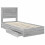 VidaXL vidaXL Storage Bed Grey Sonoma 100 x 200 cm Engineered Wood 5