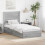 VidaXL vidaXL Storage Bed Grey Sonoma 100 x 200 cm Engineered Wood 1
