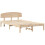 VidaXL vidaXL Bed Frame with Headboard Natural 120 x 200 cm Solid Pine Wood 3