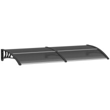 Black Door Canopy Awning 196x75cm