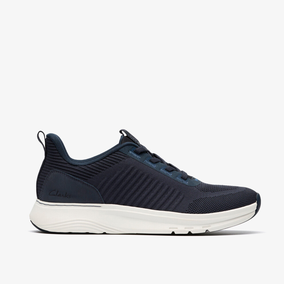 Clarks (Standard, 11 (Adults')) Motion Trek Lt Navy Knit