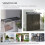 Black Door Canopy Awning 196x75cm 6