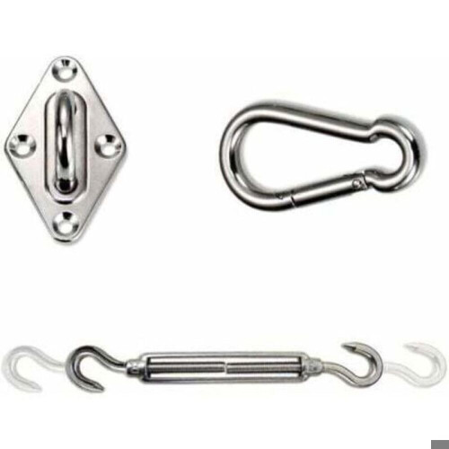 304 stainless steel shade sail fixing kit – Robust accessories for triangular fabric 2