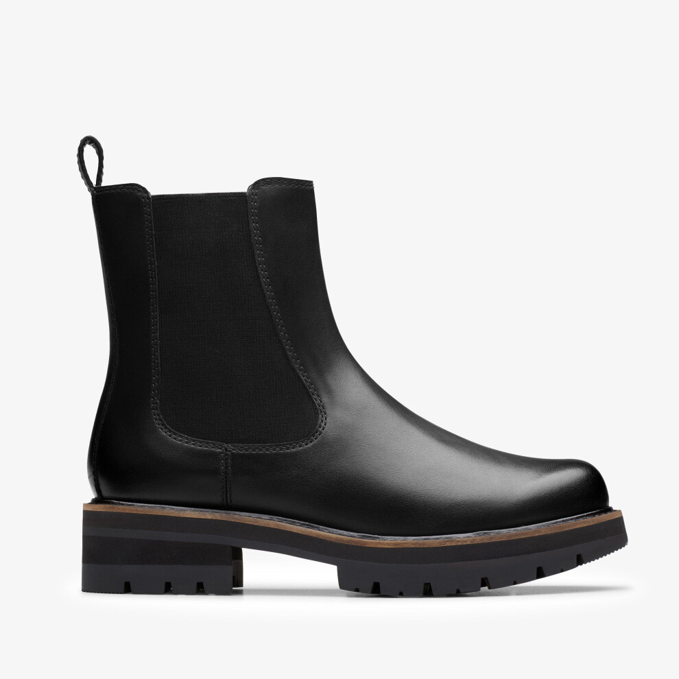 Clarks (Standard, 3.5 (Adults')) Orianna Lane Black Leather