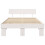 VidaXL vidaXL Bed Frame with Headboard White 120 x 200 cm Solid Pine Wood 3