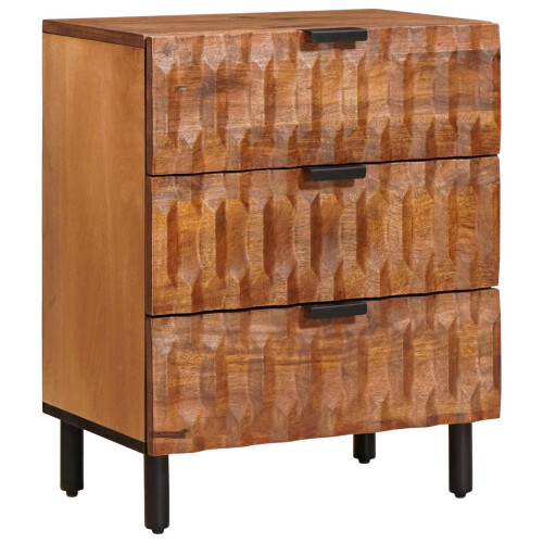 VidaXL vidaXL Bedside Cabinet Brown 50 x 33 x 62 cm Solid Mango Wood