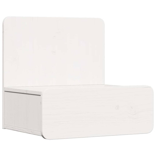 VidaXL vidaXL Bedside Table White 44 x 32.5 x 40 cm Solid pine wood 1