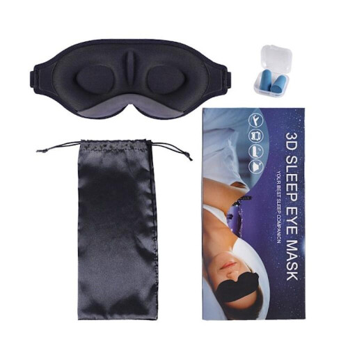 3D-Schlafmaske mit Ohrstöpseln 1
