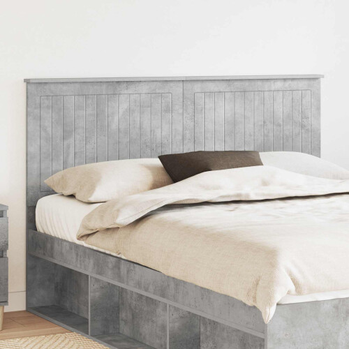 VidaXL vidaXL Headboard with Headboard Concrete Grey 150 cm Engineered wood