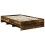 VidaXL vidaXL Bed Frame Smoked Oak 120 x 123 cm Engineered Wood 4