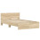 VidaXL vidaXL Bed Frame with Headboard Sonoma 137 x 190 cm Engineered Wood 2